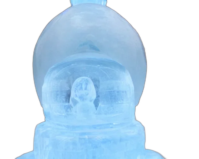 bottle, face, crown, 3d render transparent PNG cut-out