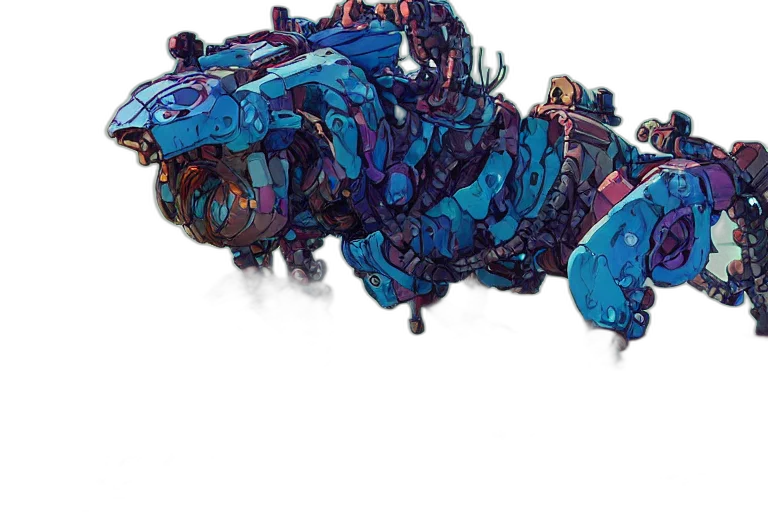 robot, dragon, weapon, creature transparent PNG cut-out