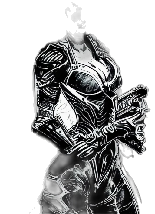 robot, dress, jewelry, sword transparent PNG cut-out