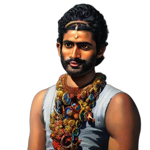 jewelry, face, staff, oil painting transparent PNG cut-out