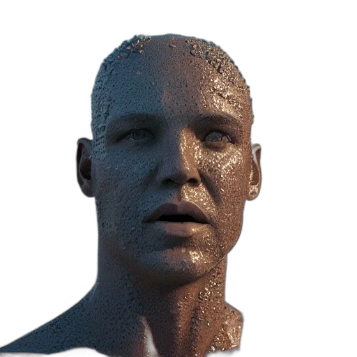 face, mask, robot, creature transparent PNG cut-out