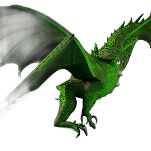 dragon, animal, creature, staff transparent PNG cut-out
