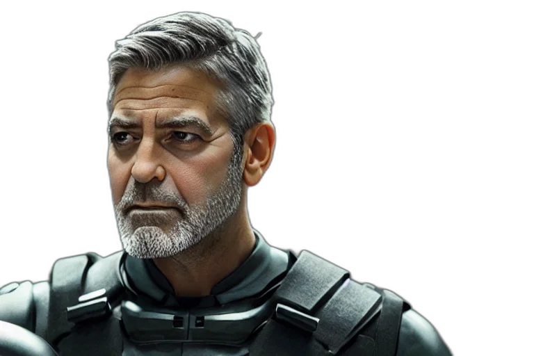 face, comic book art, concept art, photorealistic transparent PNG cut-out