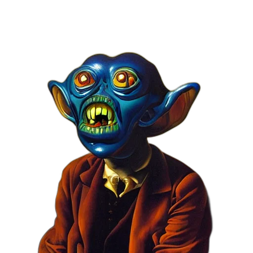 mask, staff, face, creature transparent PNG cut-out