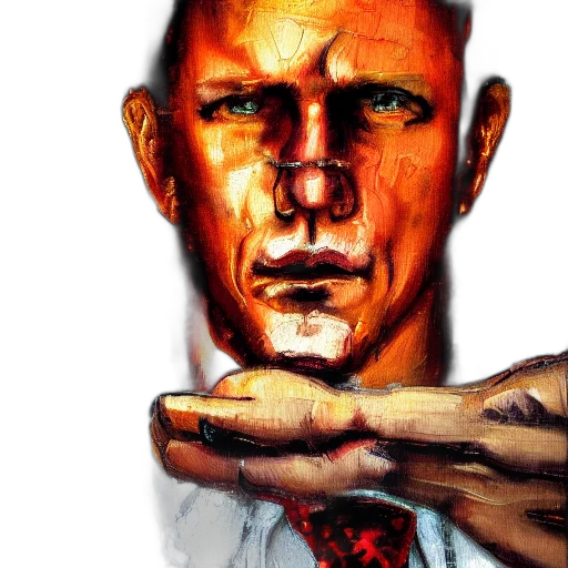 face, comic book art, photorealistic, concept art transparent PNG cut-out