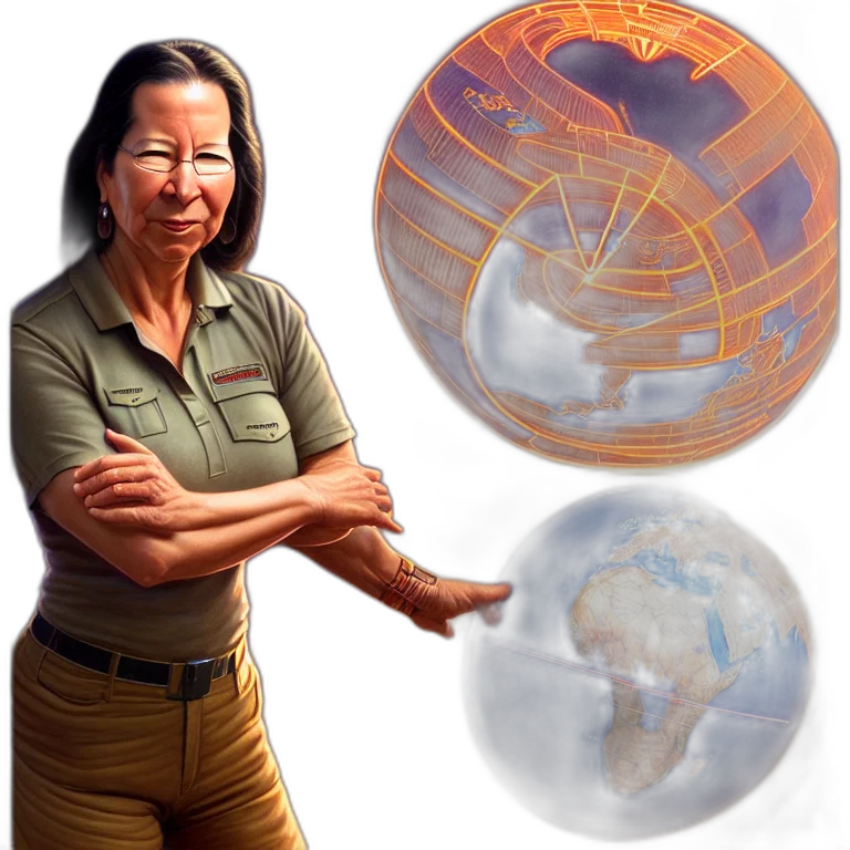 staff, epic, portrait, slightly transparent PNG cut-out