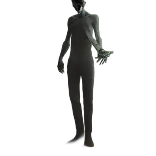 dress, staff, creature, robot transparent PNG cut-out