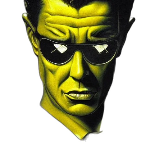 mask, face, comic book art, concept art transparent PNG cut-out