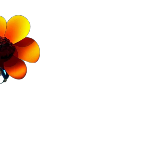 flower, crown, jewelry, staff transparent PNG cut-out