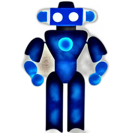 robot, staff, 3d render, concept art transparent PNG cut-out