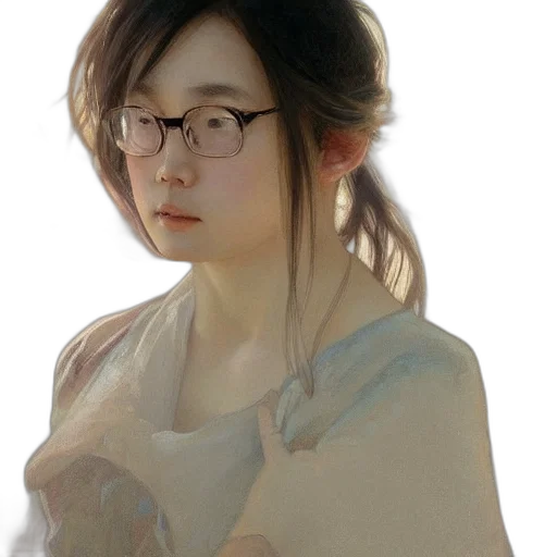 face, dress, staff, jewelry transparent PNG cut-out