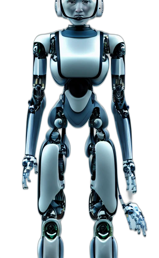 robot, staff, animal, 3d render transparent PNG cut-out