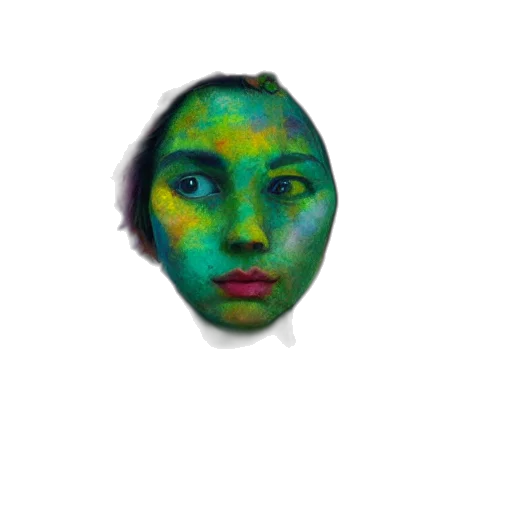 face, mask, creature, hair transparent PNG cut-out