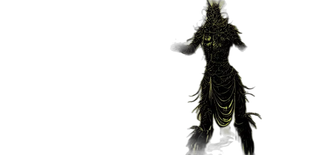 dress, staff, mask, dragon transparent PNG cut-out