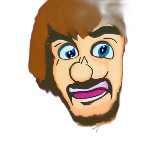 face, mask, hair, creature transparent PNG cut-out