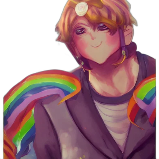 anime, watercolor, pixel art, vaporwave transparent PNG cut-out