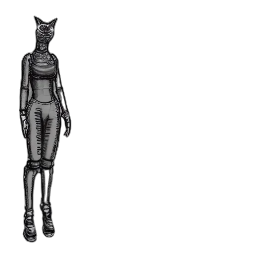 dress, robot, creature, mask transparent PNG cut-out