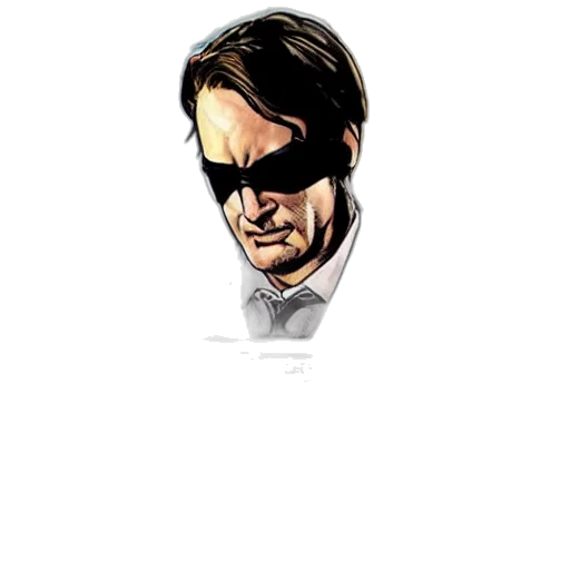 jacket, face, comic book art, pixel art transparent PNG cut-out
