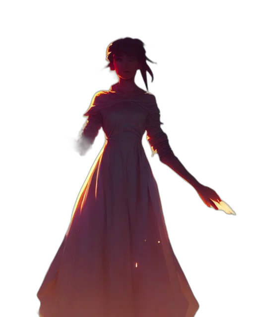 dress, staff, crown, sword transparent PNG cut-out
