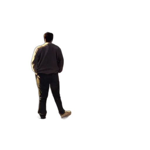 jacket, staff, robot, shoes transparent PNG cut-out