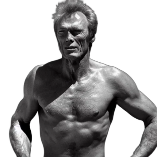photorealistic, clint, eastwood, greek transparent PNG cut-out