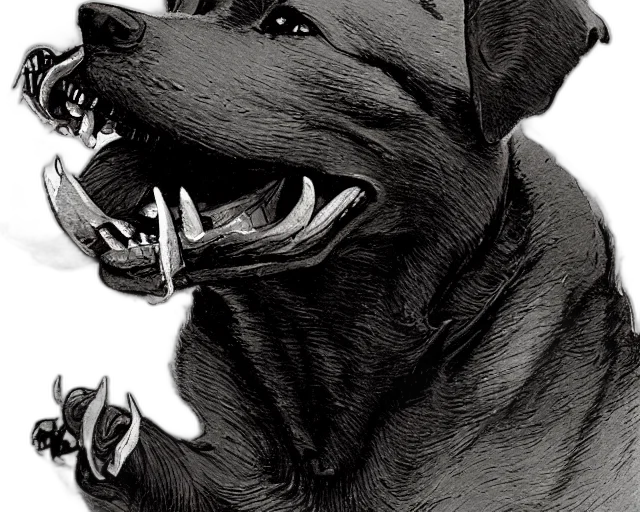 animal, creature, photorealistic, pencil sketch transparent PNG cut-out