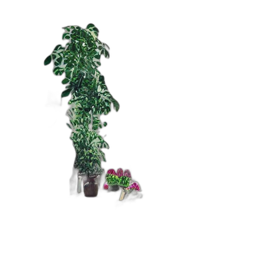 tree, staff, flower, crown transparent PNG cut-out
