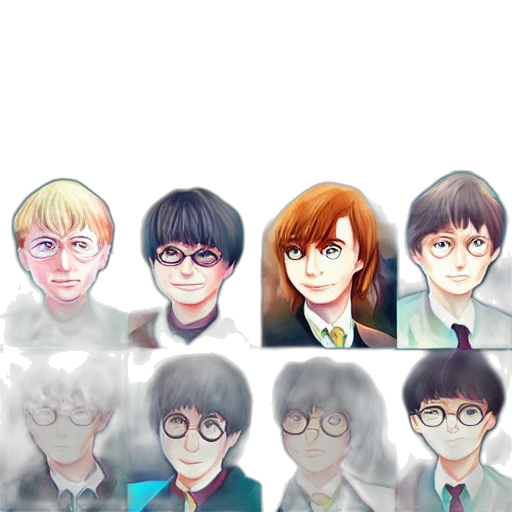 anime, cartoon, pixel art, comic book art transparent PNG cut-out