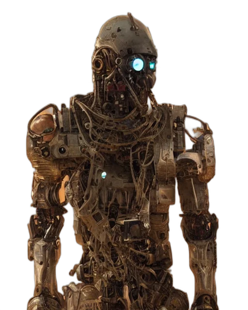 robot, creature, staff, animal transparent PNG cut-out
