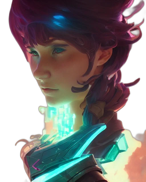 robot, face, crown, cyberpunk transparent PNG cut-out