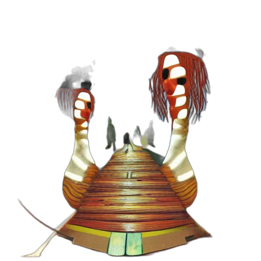 crown, hat, staff, mask transparent PNG cut-out