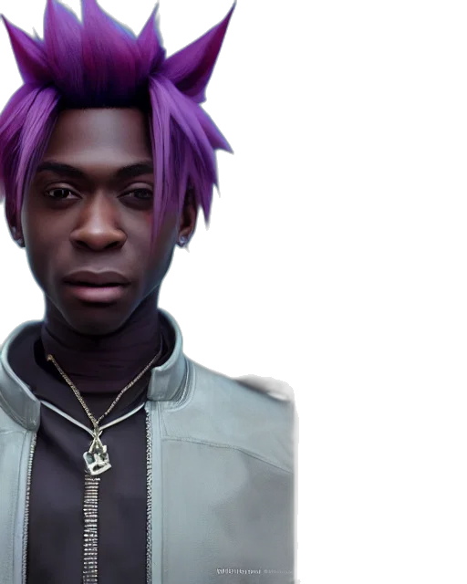 jacket, face, creature, hair transparent PNG cut-out