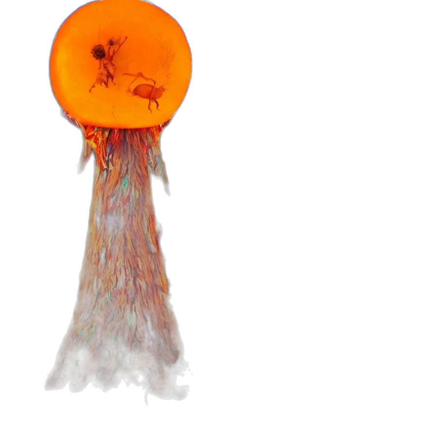 umbrella, flower, staff, weapon transparent PNG cut-out