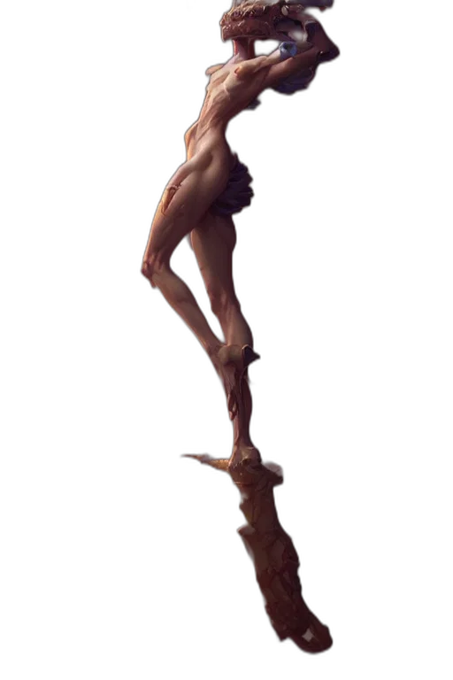 creature, staff, sword, weapon transparent PNG cut-out