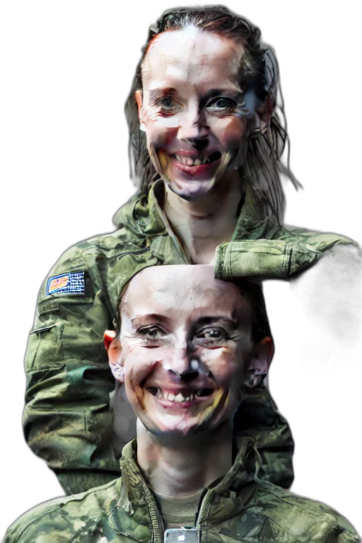 face, staff, mask, photorealistic transparent PNG cut-out