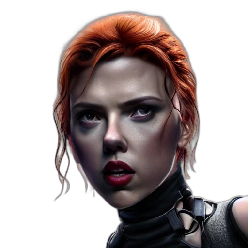 robot, face, cyberpunk, comic book art transparent PNG cut-out