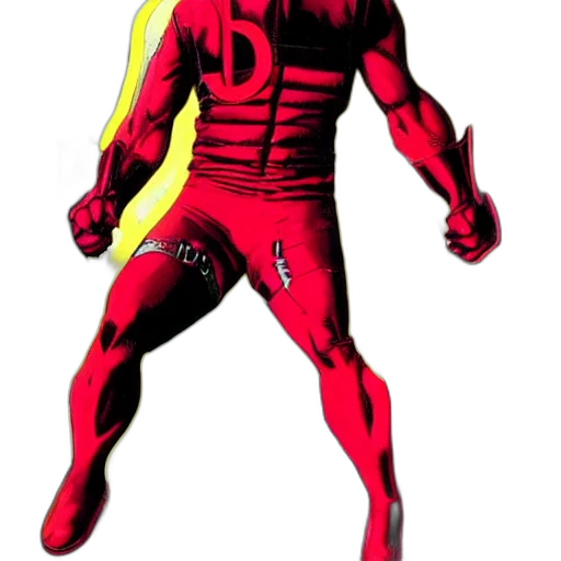 comic book art, concept art, cartoon, 3d render transparent PNG cut-out