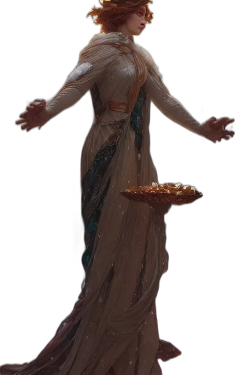 staff, dress, jewelry, concept art transparent PNG cut-out