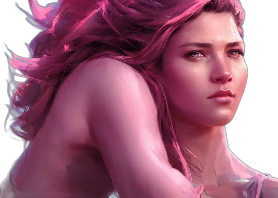 concept art, fantasy art, photorealistic, cyberpunk transparent PNG cut-out