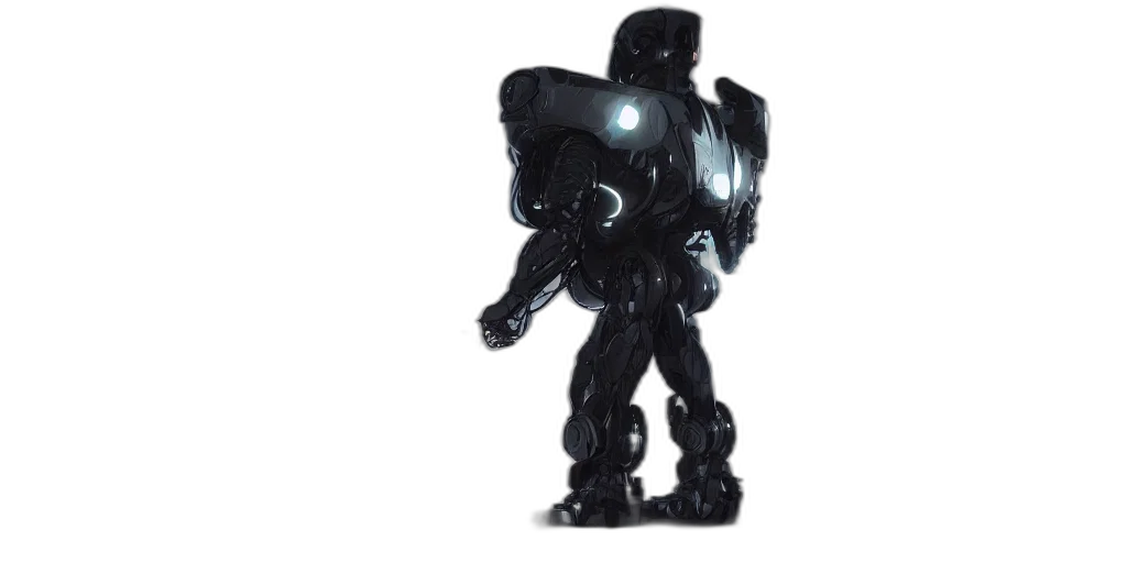 robot, creature, 3d render, concept art transparent PNG cut-out