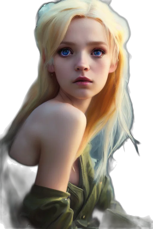 face, dragon, crown, dress transparent PNG cut-out