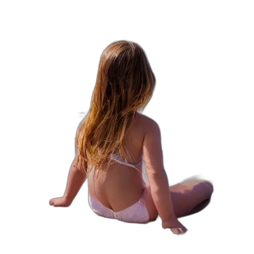 hair, dress, creature, photorealistic transparent PNG cut-out