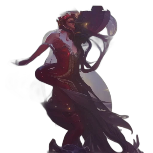 creature, mask, staff, dragon transparent PNG cut-out