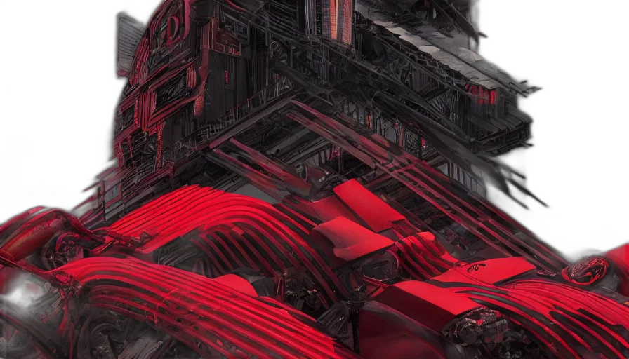 cyberpunk, concept art, 3d render, comic book art transparent PNG cut-out