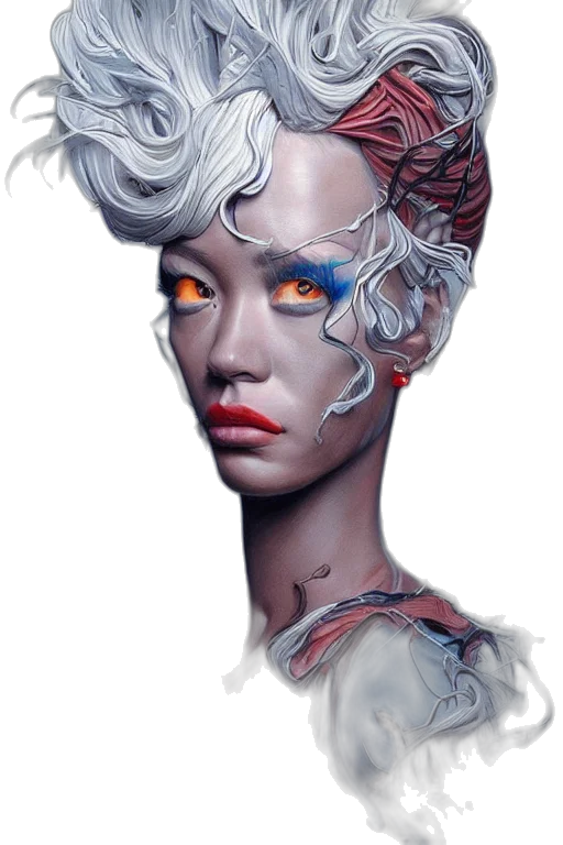 face, mask, creature, crown transparent PNG cut-out