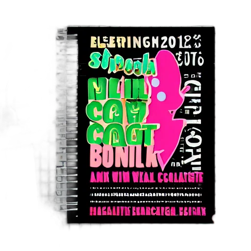scrapbook, college, poster, notebook transparent PNG cut-out