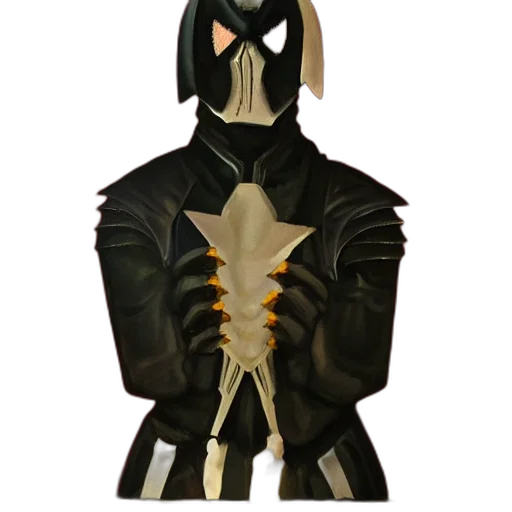 mask, jacket, staff, robot transparent PNG cut-out