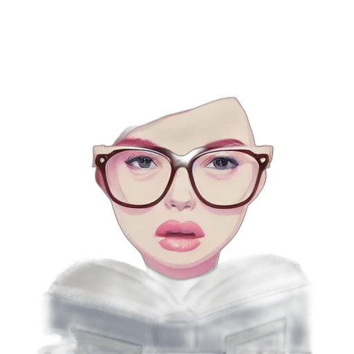 face, mask, cartoon, 3d render transparent PNG cut-out