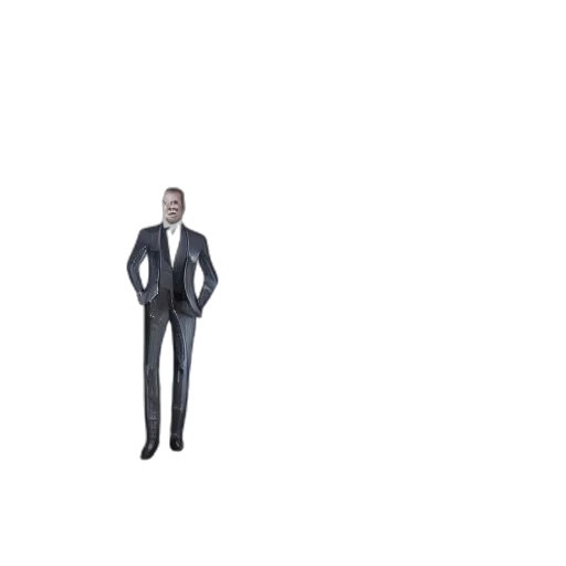 jacket, staff, robot, creature transparent PNG cut-out
