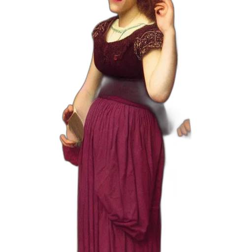 dress, staff, fantasy art, concept art transparent PNG cut-out